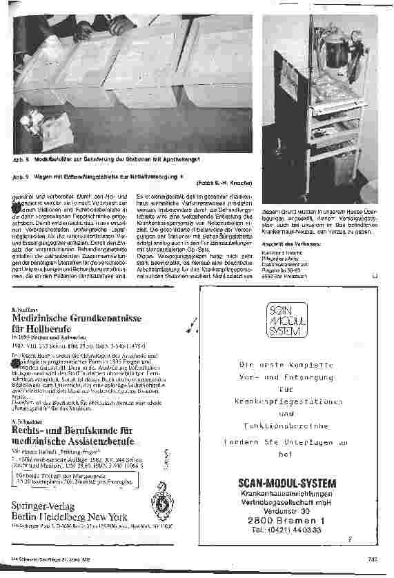 Vorschauseite 3: Verund Entsorgung der Krankenpflegestation und Funktionsabteilungen im Modul-System