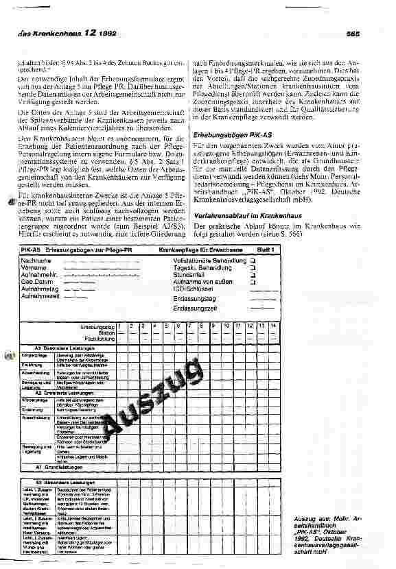 Vorschauseite 2: Umsetzung der Pflegepersonalregelung in die Praxis des Krankenhauses