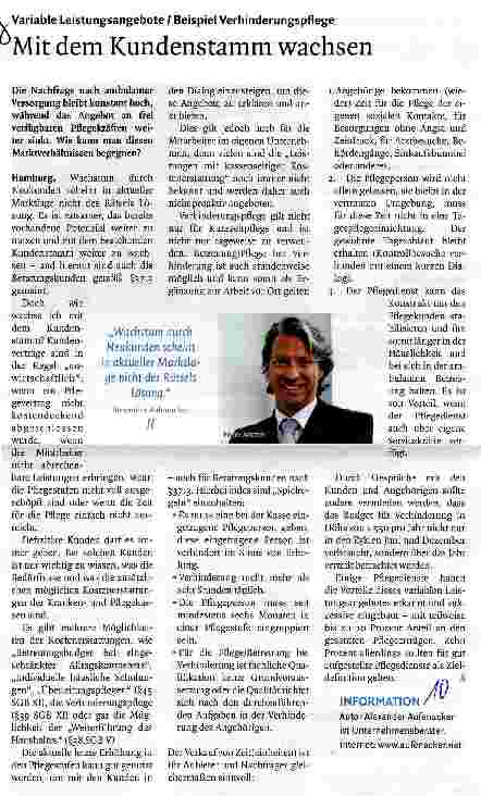 Vorschauseite 1: Mit dem Kundenstamm wachsen