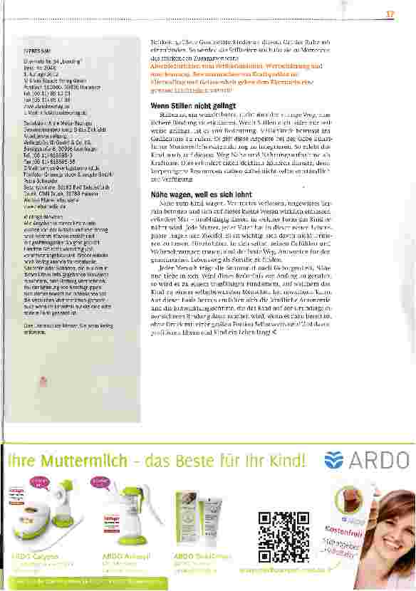 Vorschauseite 4: Stillen - Nahrung, Nähe, Geborgenheit