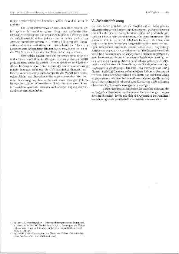 Vorschauseite 4: Beitragsfreie Mitversicherung von Ehepartnern in der GKV: Reformbedürftig aber reformresistent?