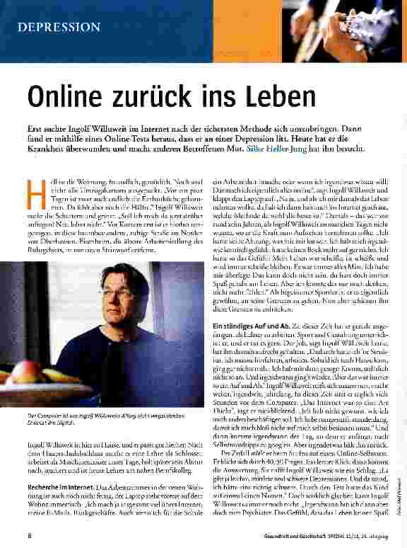 Vorschauseite 1: Online zurück ins Leben