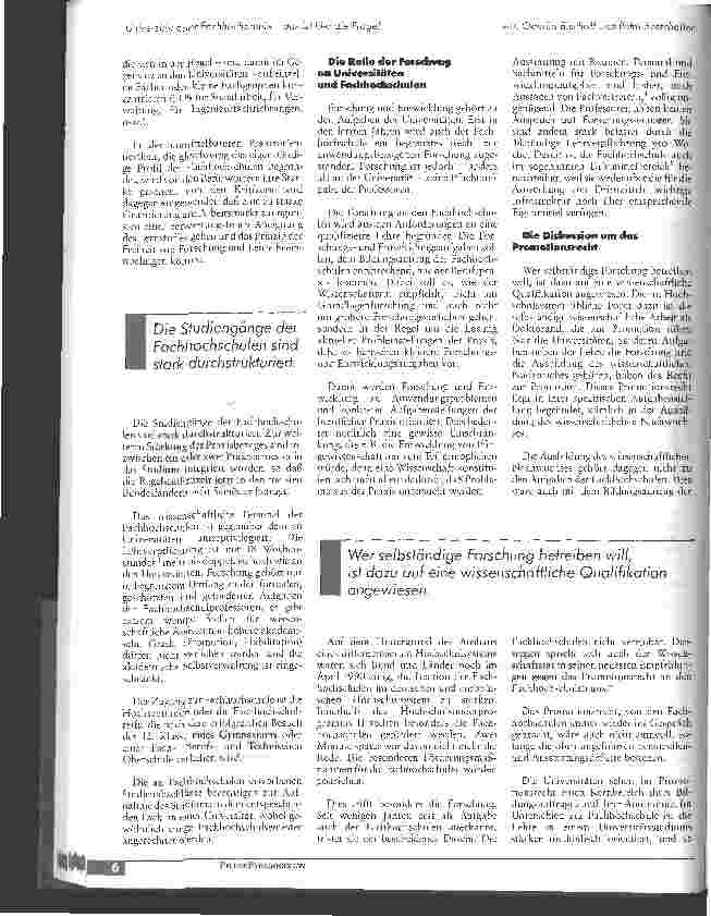Vorschauseite 3: Universität oder Fachhochschule - das ist hier die Frage!