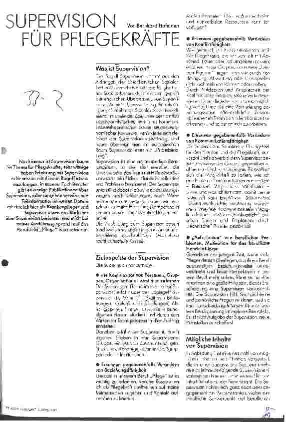 Vorschauseite 1: Supervision für Pflegekräfte