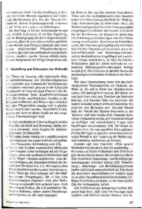 Vorschauseite 3: Belastungen des Pflegepersonals - 1. Teil