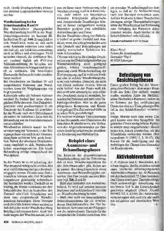 Vorschauseite 5: Die standardisierte Behandlung von Dekubitalgeschwüren