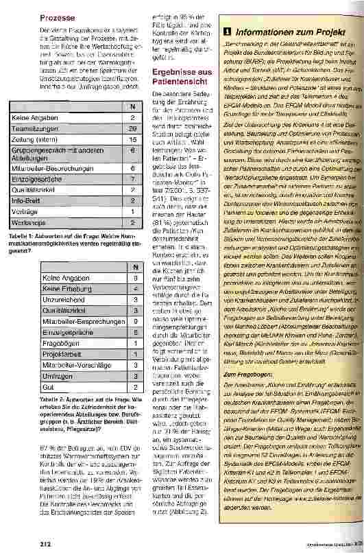Vorschauseite 2: Qualität der Küche im Krankenhaus Beurteilung mit Hilfe der EFQM-Systematik