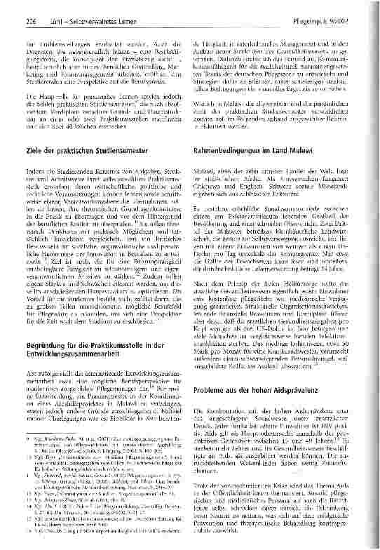 Vorschauseite 2: Selbstverwaltetes Lernen Praxistransfer im Pflegemanagement am Beispiel der Projektkoordination einer Aidshilfeeinheit in Malawi (Afrika)