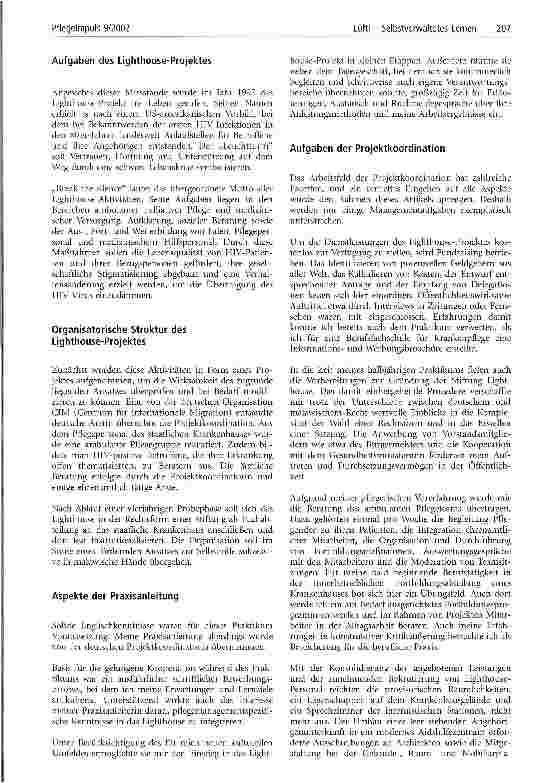 Vorschauseite 3: Selbstverwaltetes Lernen Praxistransfer im Pflegemanagement am Beispiel der Projektkoordination einer Aidshilfeeinheit in Malawi (Afrika)