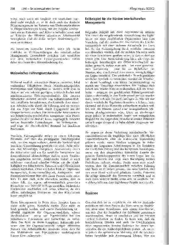 Vorschauseite 4: Selbstverwaltetes Lernen Praxistransfer im Pflegemanagement am Beispiel der Projektkoordination einer Aidshilfeeinheit in Malawi (Afrika)