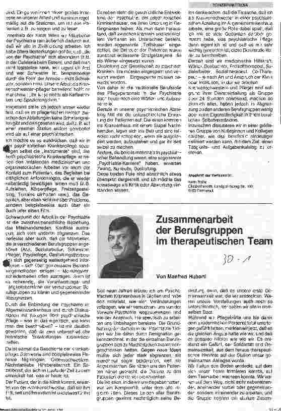 Vorschauseite 2: Aus pflegerischer Sicht:Dei Psychiatrische Abteilung am Allgemeinkrankenhaus