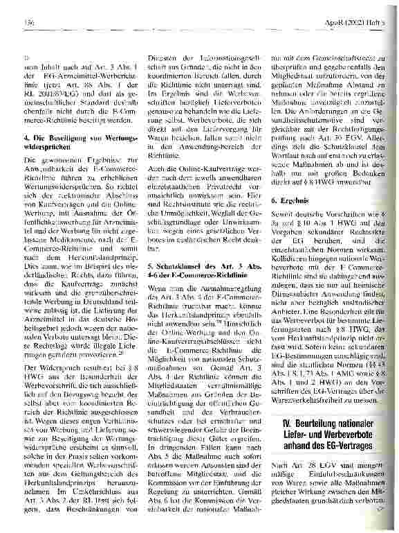 Vorschauseite 5: Rechtsfragen des Arzneimittelhandels im Internet