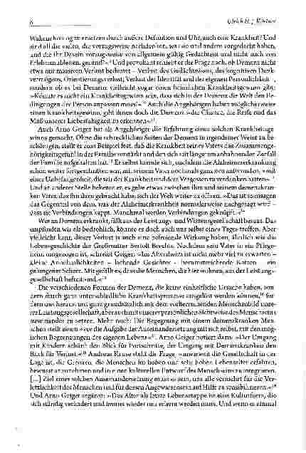 Vorschauseite 4: Das Menschenbild der Leistungsgesellschaft und die Irritation Demenz