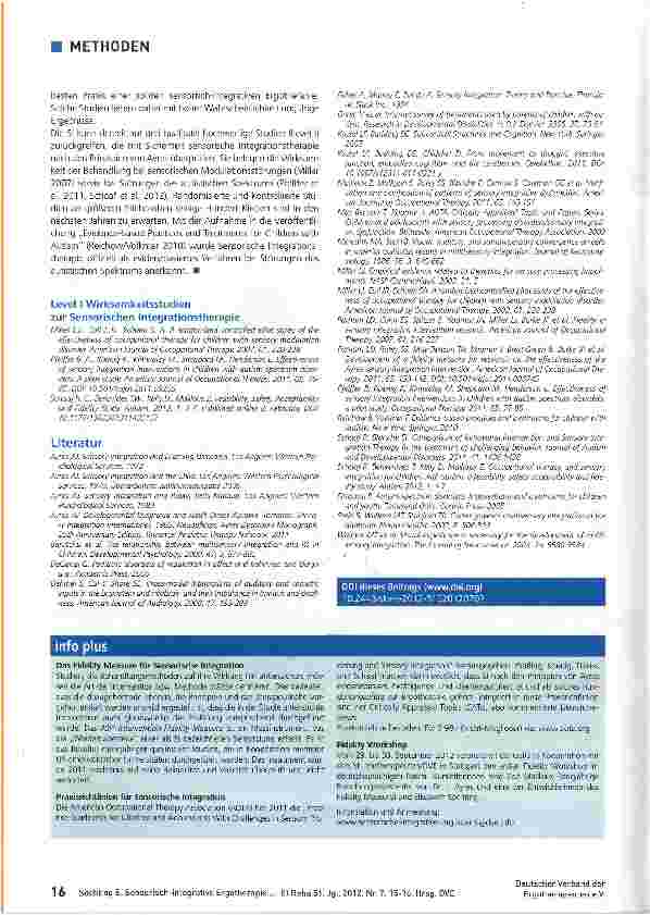 Vorschauseite 2: Sensorisch-integrative Ergotherapie: Eine anerkannte und evidenzbasierte Methode