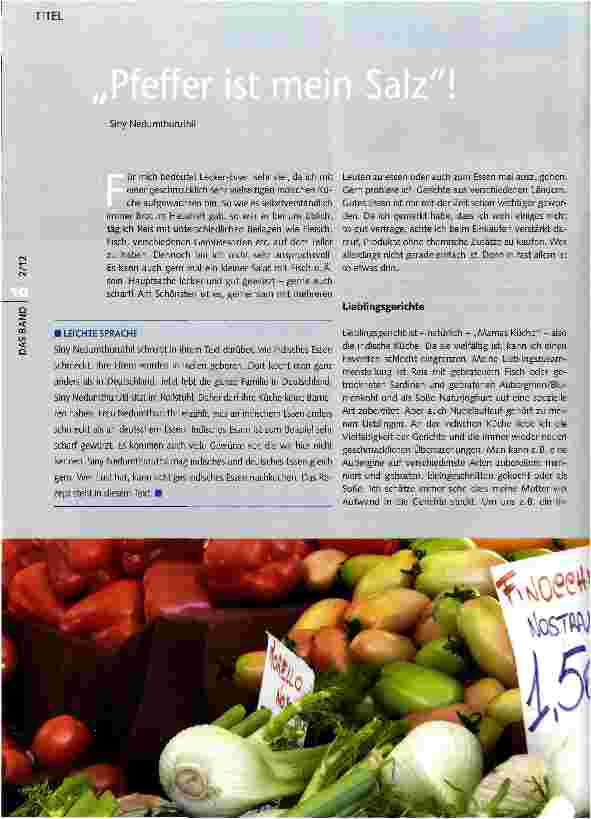 Vorschauseite 1: Pfeffer ist mein Salz