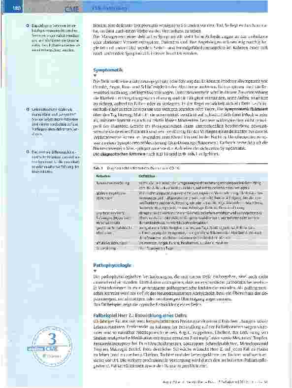 Vorschauseite 3: Verwirrtheit - Das delirante Syndrom in der Palliativmedizin