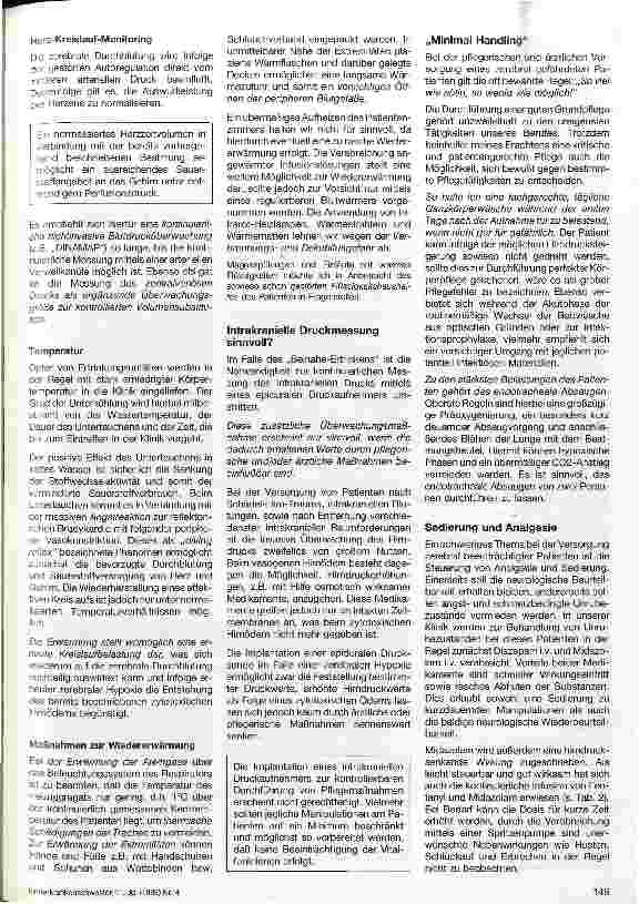 Vorschauseite 2: Zerebrale Komplikationen bei Ertrinkungsunfall - Aspekte der pflegerischen Versorgung