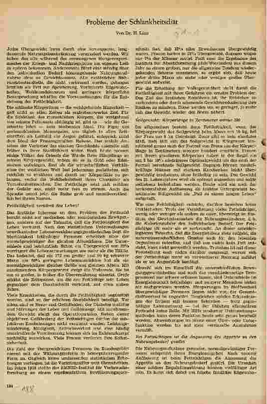 Vorschauseite 1: Probleme der Schlankheitsdiät