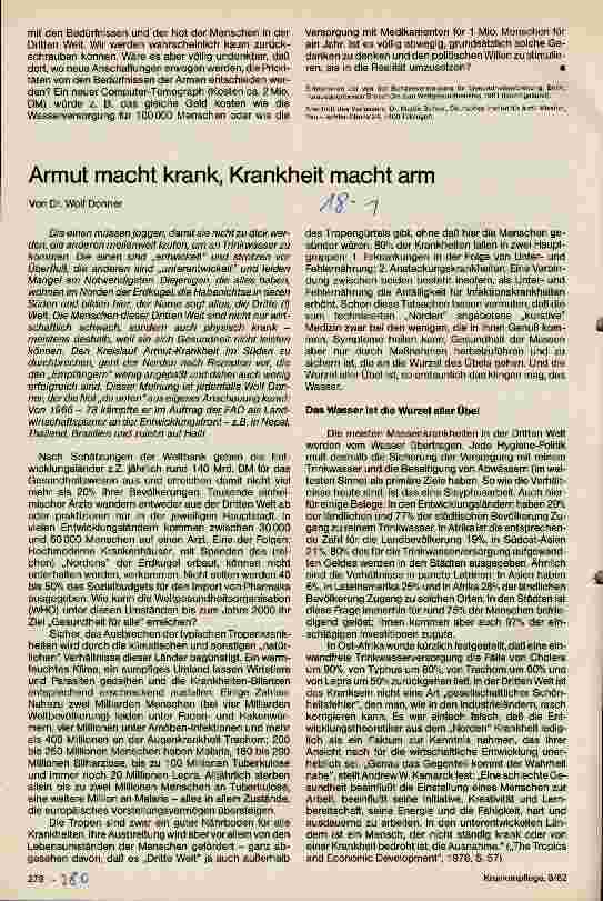Vorschauseite 1: Armut macht krank, Krankheit macht arm