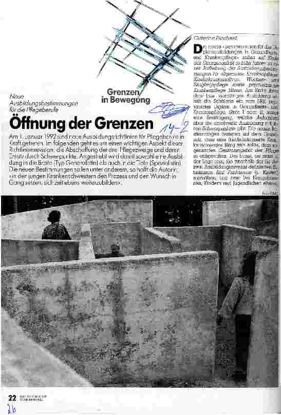 Vorschauseite 1: Öffnung der Grenzen