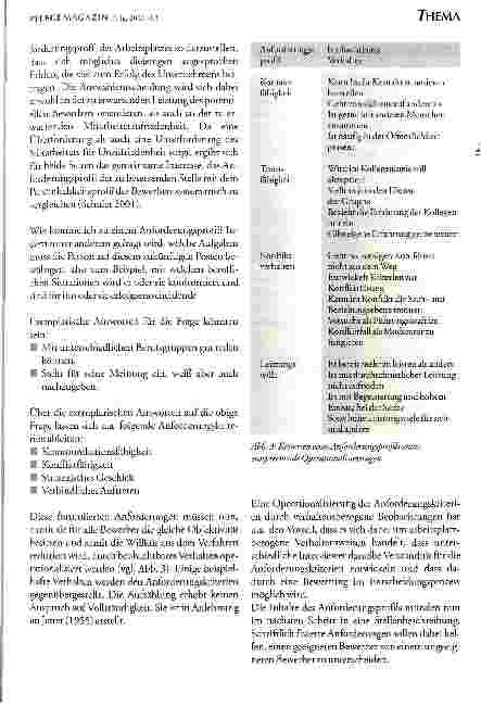 Vorschauseite 4: Vom Anforderungsprofil bis zur Einstellung Möglichkeiten eines Personalauswahlverfahrens