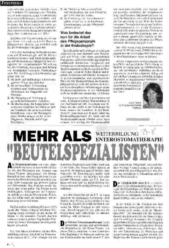 Vorschauseite 1: Mehr als Beutelspezialisten