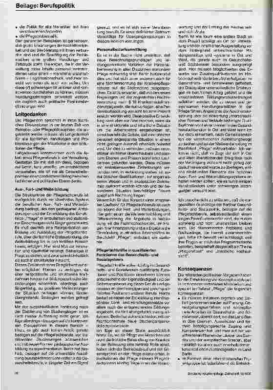 Vorschauseite 2: Pflegereferate - Die Position der Pflege in der staatlichen Fachaufsicht - zur Situation in Deutschland