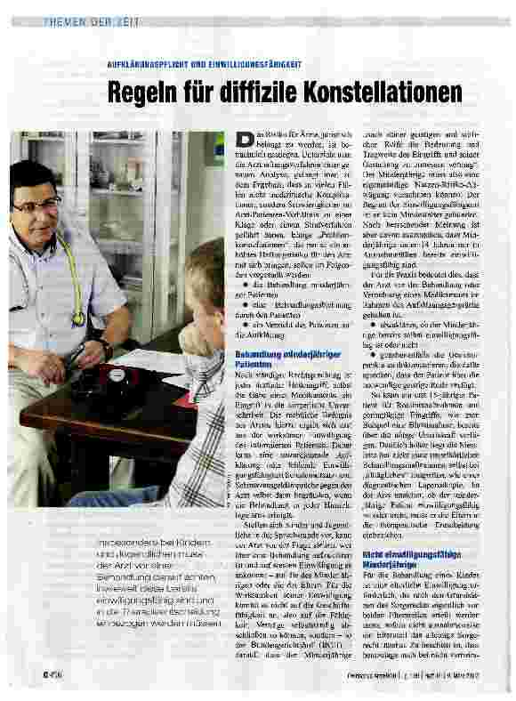 Vorschauseite 1: Regeln für diffizile Konstellationen