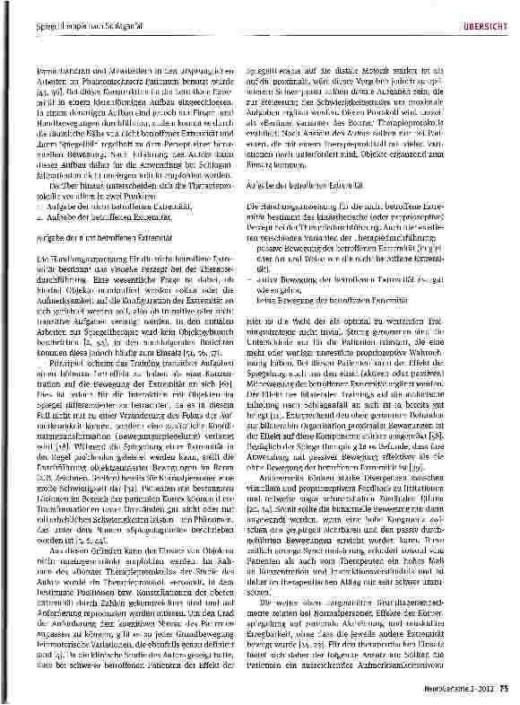 Vorschauseite 5: Spiegeltherapie nach Schlaganfall