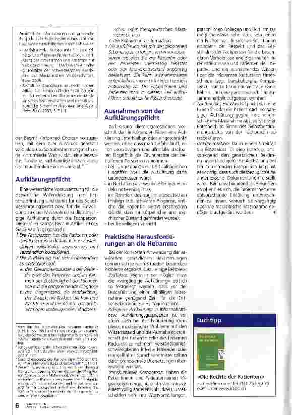 Vorschauseite 3: Informed Choice - Aufklärungspflicht und Selbstbestimmungsrecht