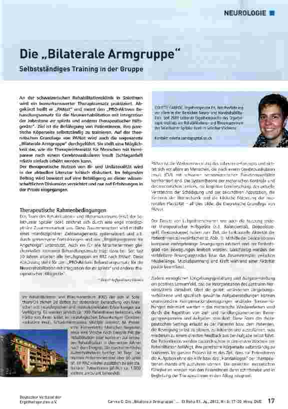 Vorschauseite 1: Die „Bilaterale Armgruppe