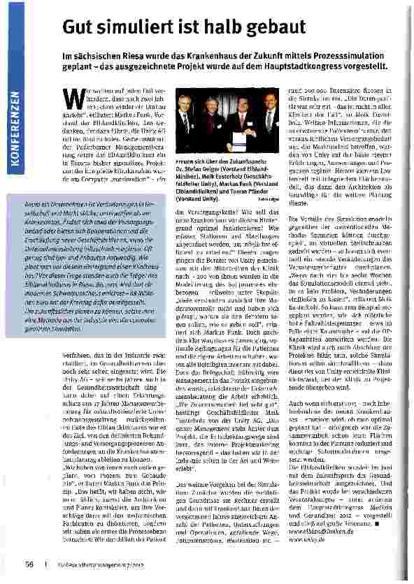 Vorschauseite 1: Gut simuliert ist halb gebaut