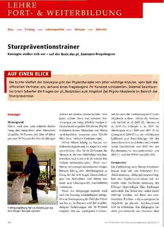 Vorschauseite 1: Sturzpräventionstrainer
