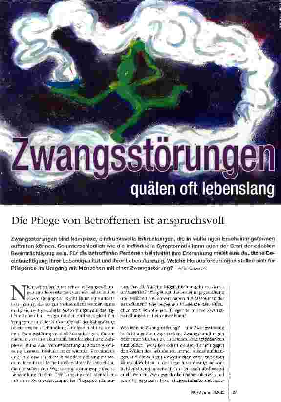 Vorschauseite 1: Die Pflege von Betroffenen ist anspruchsvoll