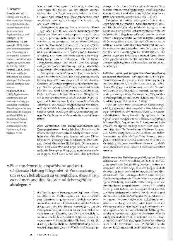 Vorschauseite 2: Die Pflege von Betroffenen ist anspruchsvoll