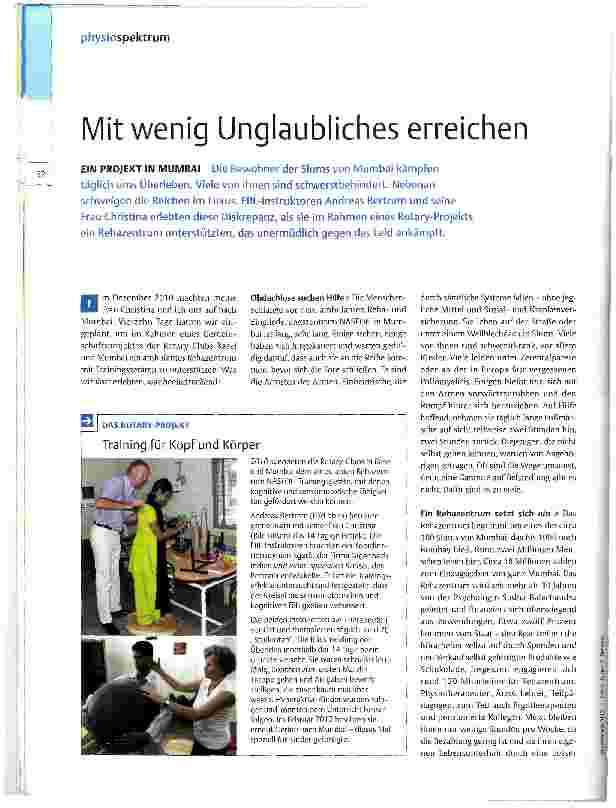 Vorschauseite 1: Mit wenig Unglaubliches erreichen
