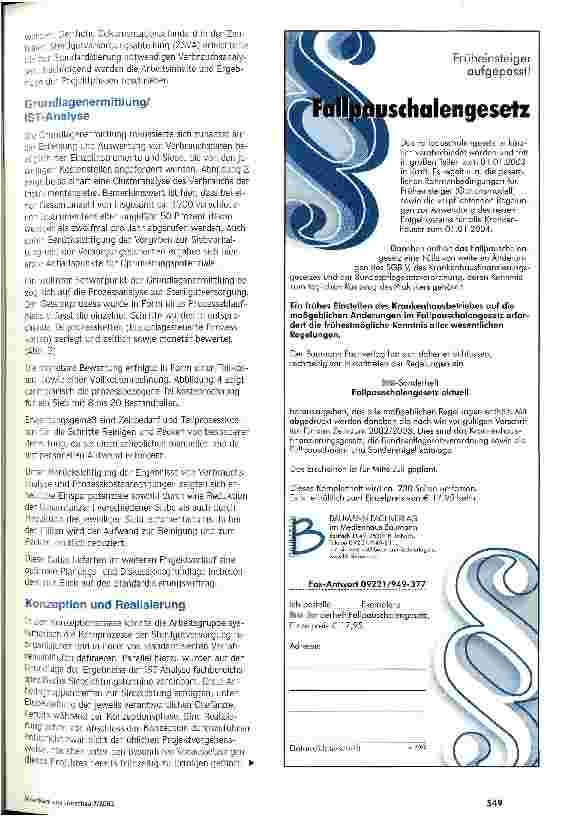 Vorschauseite 3: Sterilgutlogistik optimiert Aufbau eines Instrumentenmanagementsystems am Klinikum Frankfurt (Oder)