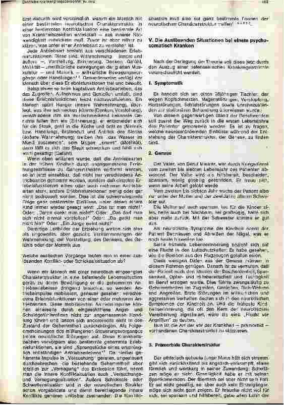 Vorschauseite 3: Die symptomauslösende Konfliktsituation: Ausbruch der neurotischen Symptomatik