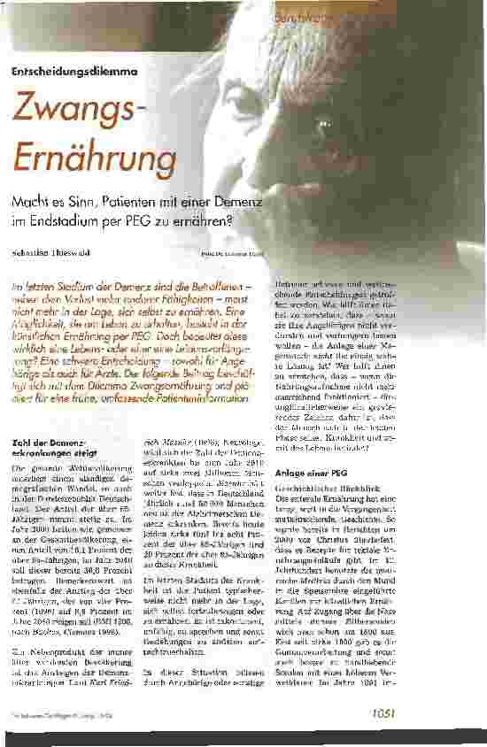 Vorschauseite 1: Zwangsernährung