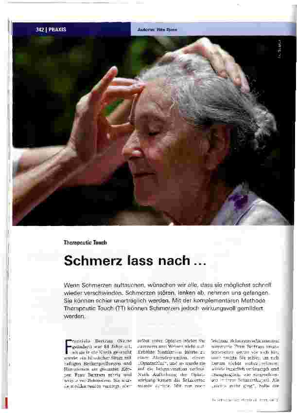 Vorschauseite 1: Schmerz lass nach