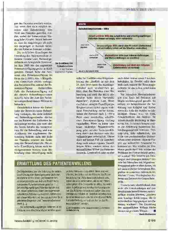 Vorschauseite 2: MUTMASSLICHER WILLEEine Entscheidung im Miteinander