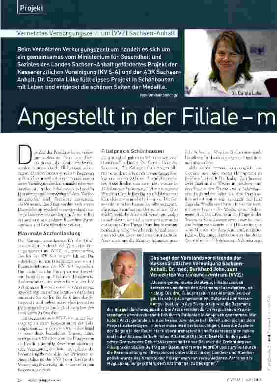 Vorschauseite 1: Angestellt in der Filiale-mehr als nur eine Notlösung