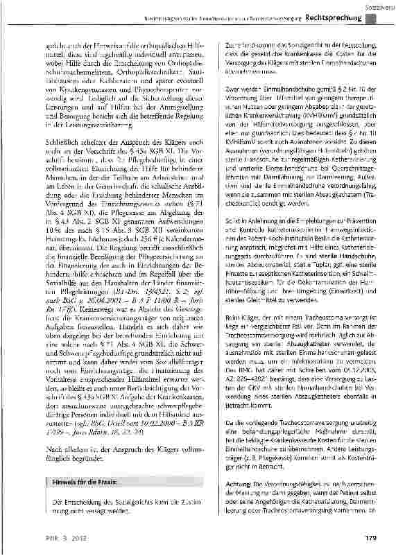 Vorschauseite 5: Bereitstellung von sterilen Einmalhandschuhen zur Tracheostomaversorgung