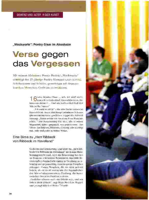 Vorschauseite 1: Verse gegen das Vergessen
