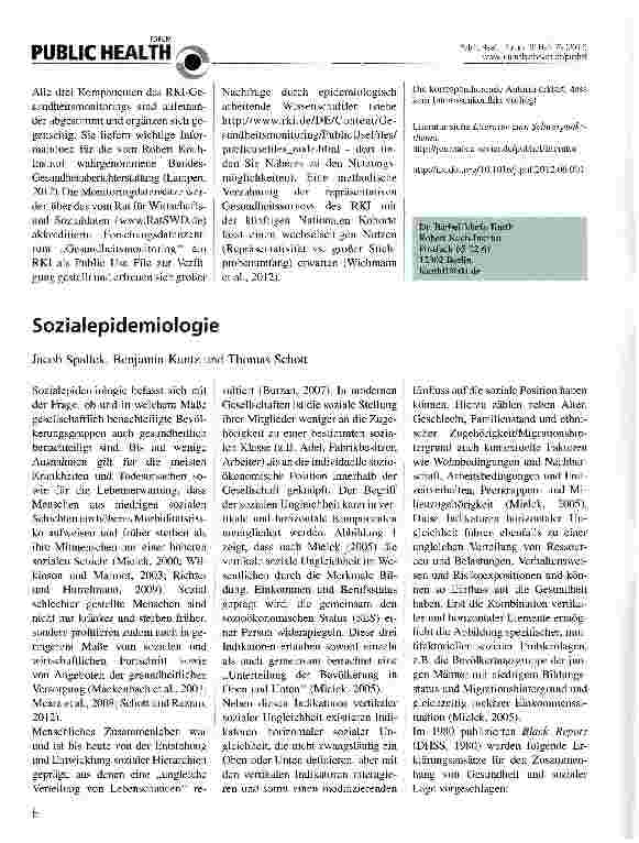 Vorschauseite 3: Das RKI-Gesundheitsmonitoring - was es enthält und wie es genutzt werden kann