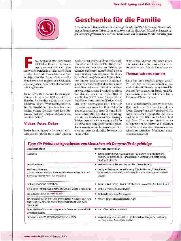 Vorschauseite 1: Geschenke für die Familie