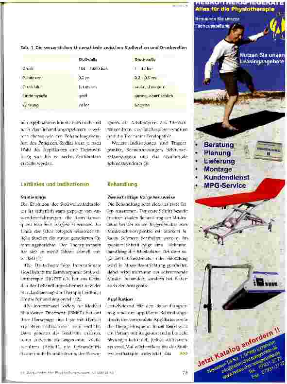 Vorschauseite 2: Extrakorporale Stoßwellentherapie