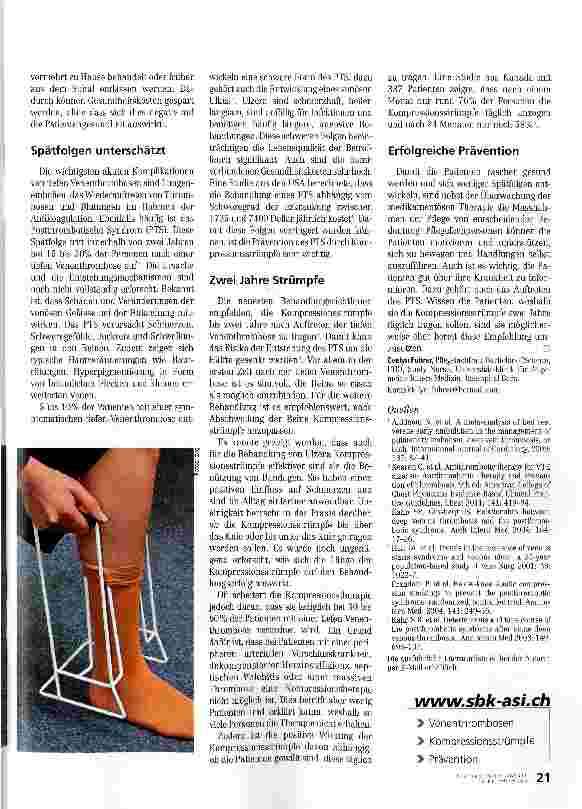 Vorschauseite 2: Kompressionstrümpfe und fachgerechte Pflege
