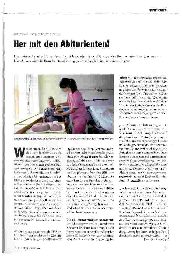 Vorschauseite 1: Her mit den Abiturienten!