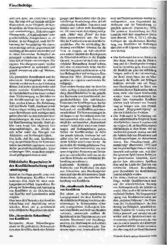 Vorschauseite 6: Konfliktdidaktik